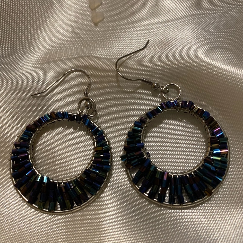 Beaded Elegance Earrings made with Surgical Steel